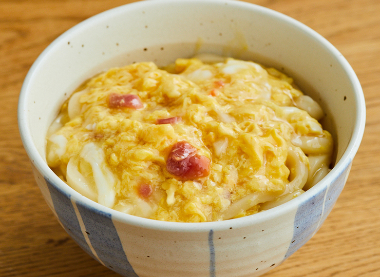 ふわふわ卵のあんかけうどん