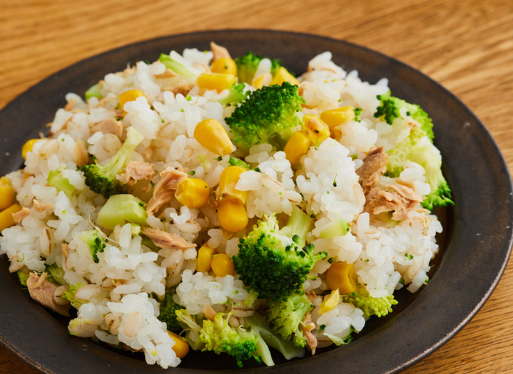 ブロッコリーとツナのバターライス