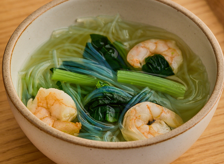 えびと小松菜の中華スープ