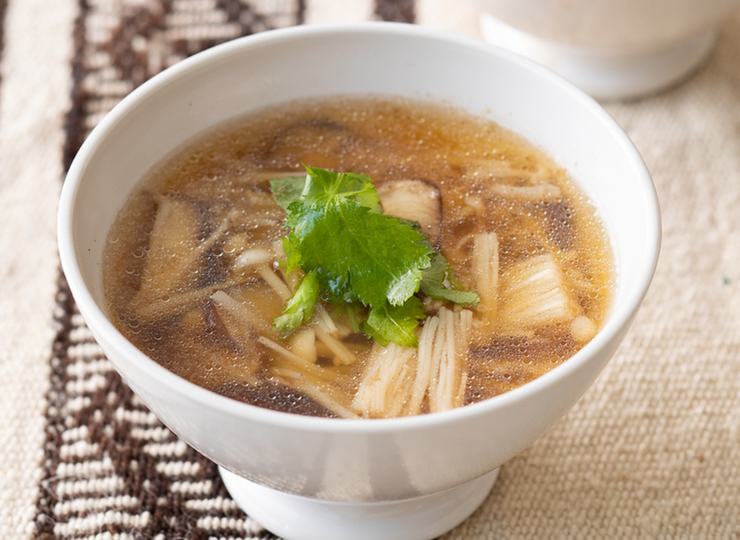 きのこのうま味たっぷりスープ