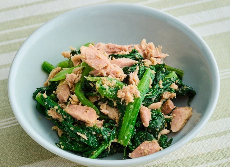 ほうれん草とツナのあえもの