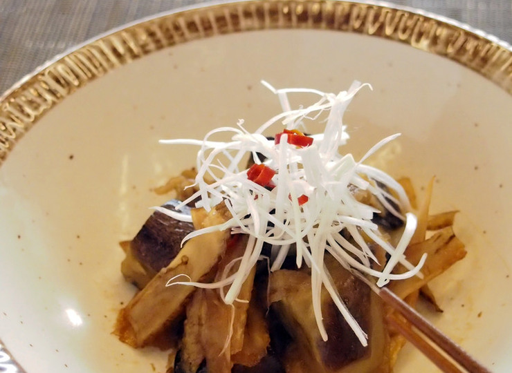 ナスとごぼうの南蛮風炒め