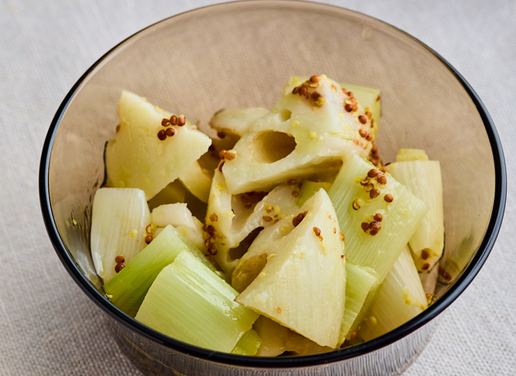 れんこんと長ねぎのマリネ