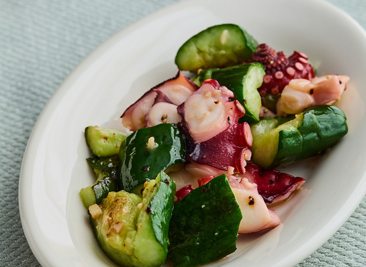 たこときゅうりの中華炒め