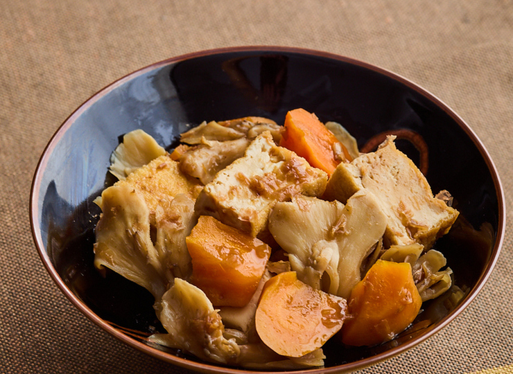 厚揚げとにんじんの甘辛煮