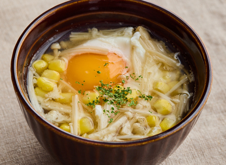 えのきと卵のスープ