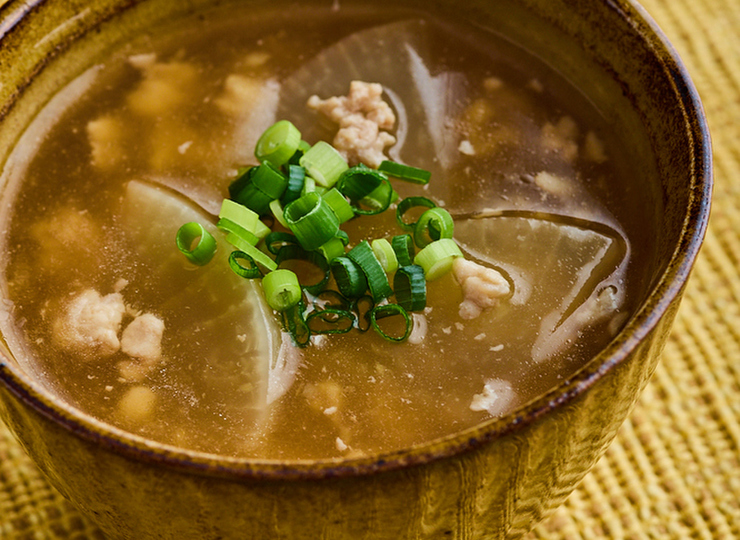 ひき肉と大根のとろみスープ