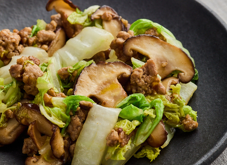 豚ひき肉と白菜の中華風炒め