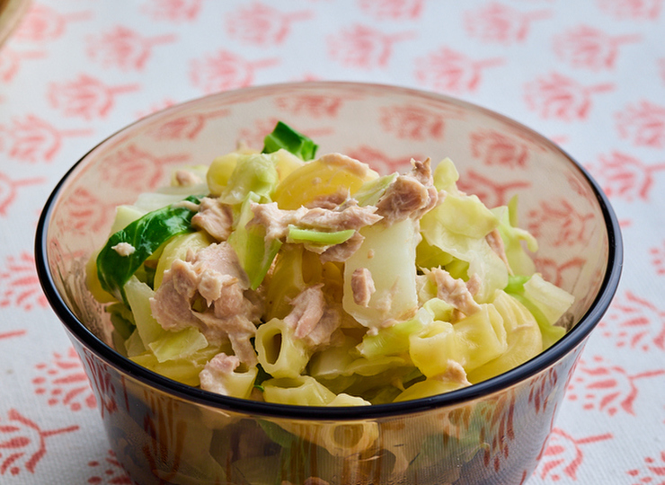 ツナとキャベツのマカロニサラダ