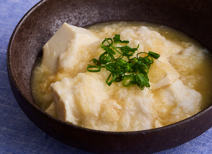 豆腐のとろろ蒸し