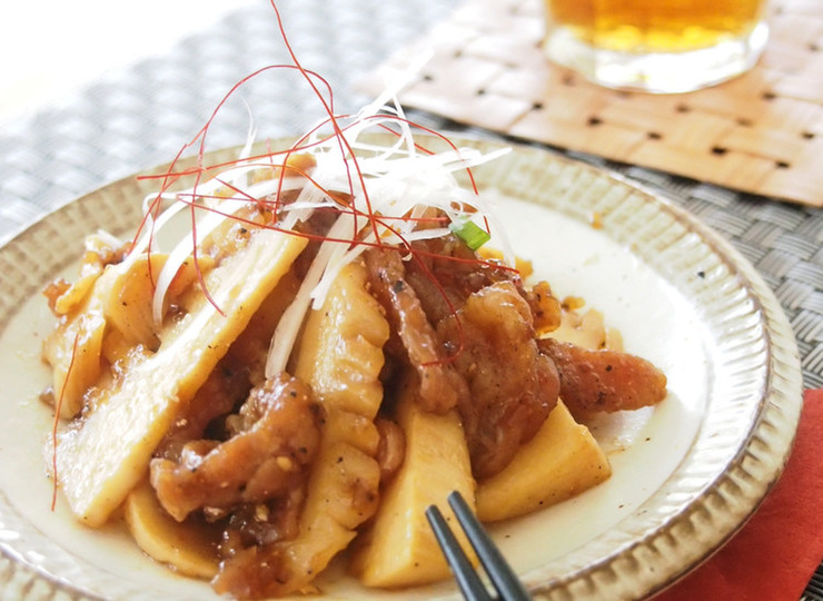 豚肉とたけのこのピリッと甘辛炒め