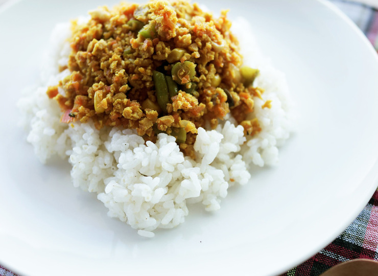 高野豆腐でドライカレー