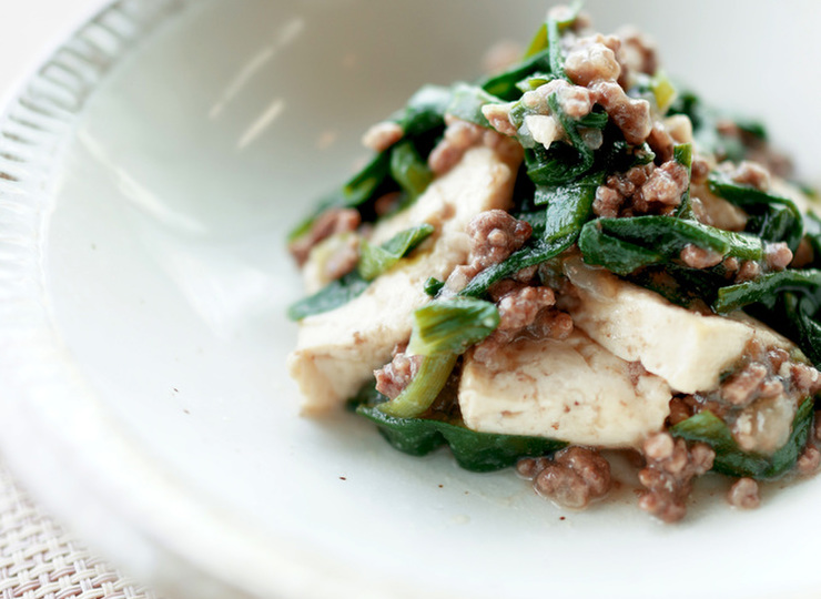 すき焼き風 ひき肉と豆腐の煮込み