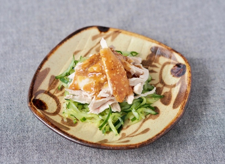 棒々鶏風 鶏肉とキュウリの甘味噌和え