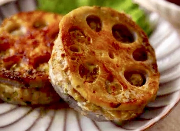 うちのレンコンはさみ焼き 大葉風味