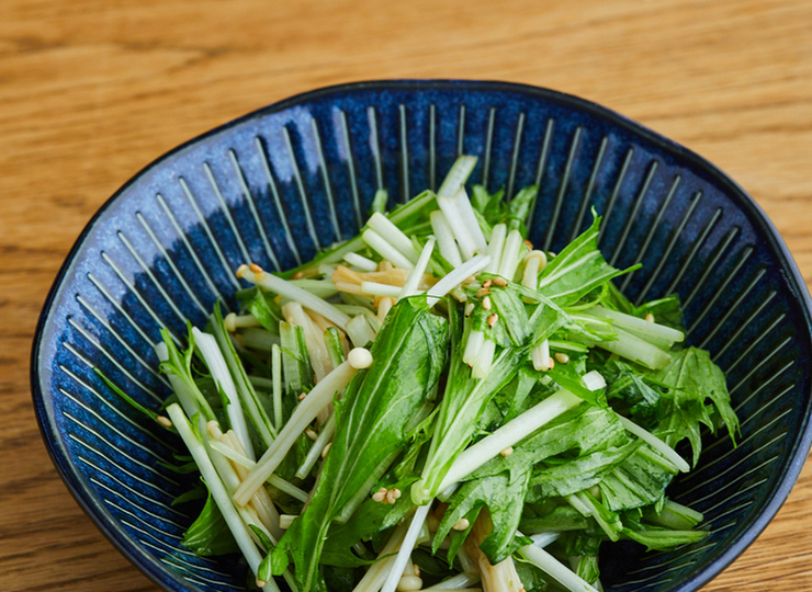 水菜とえのきのナムル