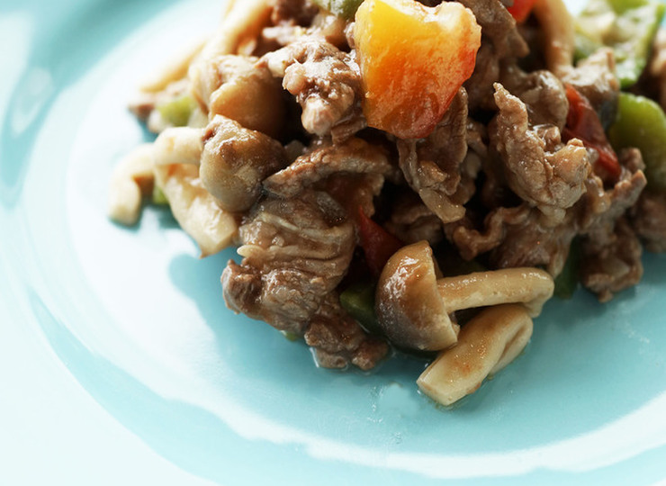 夏にピリッと サルサ風な牛肉炒め