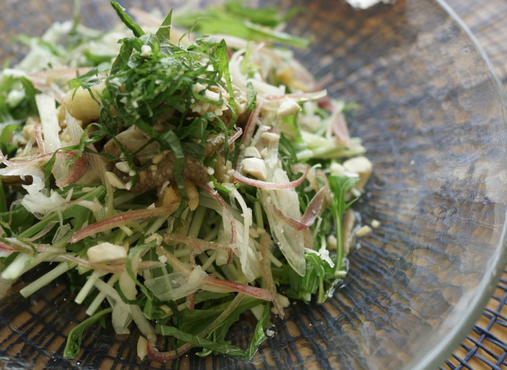 焼きナスのエスニック風サラダ