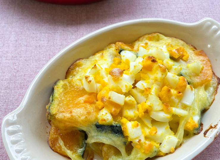 電子レンジで簡単 かぼちゃグラタン