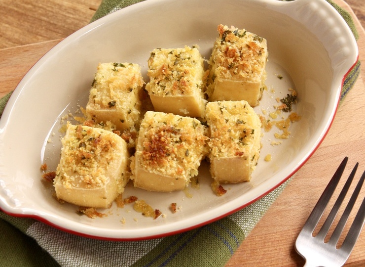 豆腐のパセリチーズパン粉焼き
