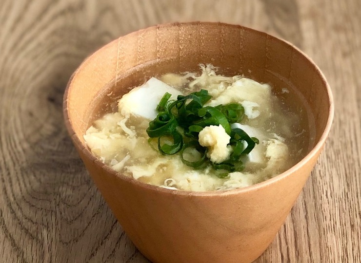 ほっこりとろり 豆腐と玉子の簡単スープ