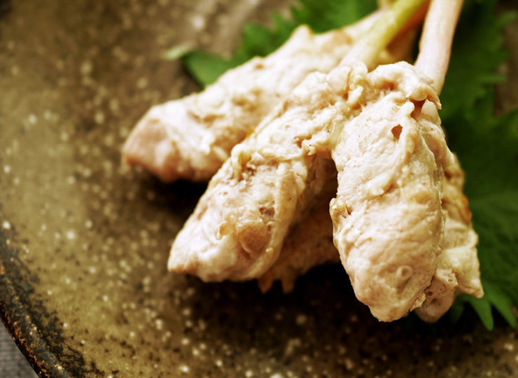 葉しょうがの豚肉巻