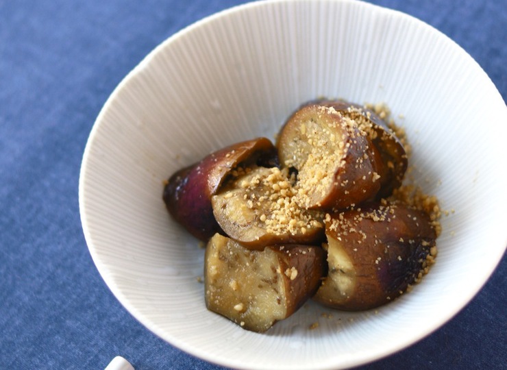 レンジでお弁当おかず なすのごま和え