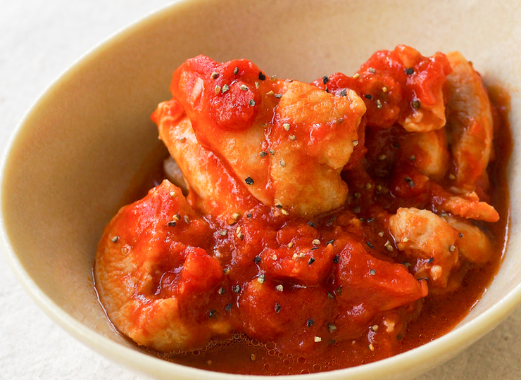 鶏肉のトマト煮込み