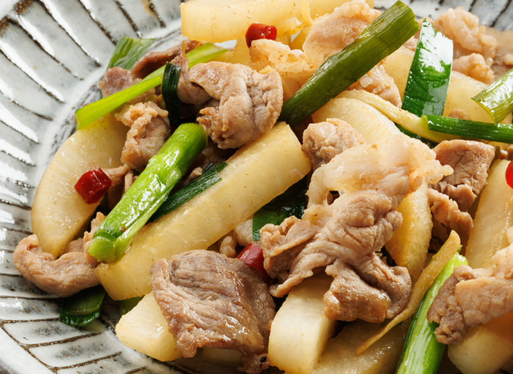 ご飯がすすむ 豚にら大根炒め