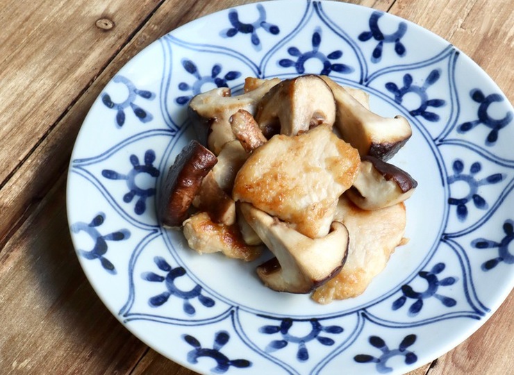 さっぱりコク旨 鶏胸肉と椎茸のレモン醤油