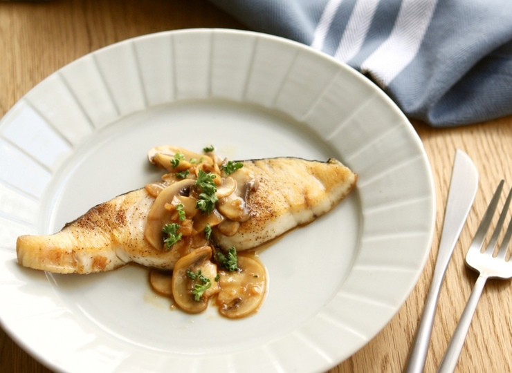 さわらのマッシュルームソース