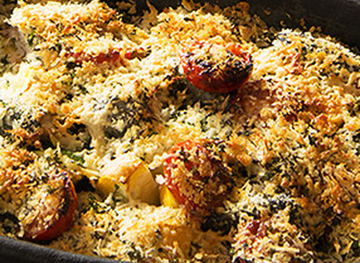 イワシと彩り野菜の香草焼き