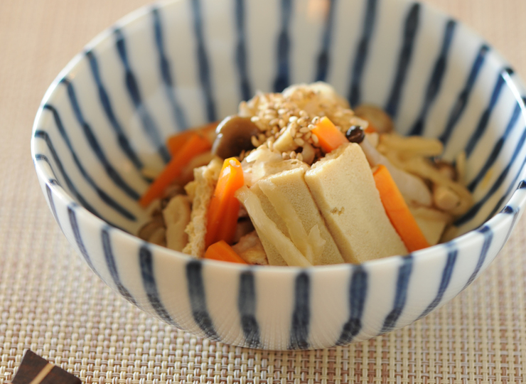 切り干し大根と高野豆腐の煮物