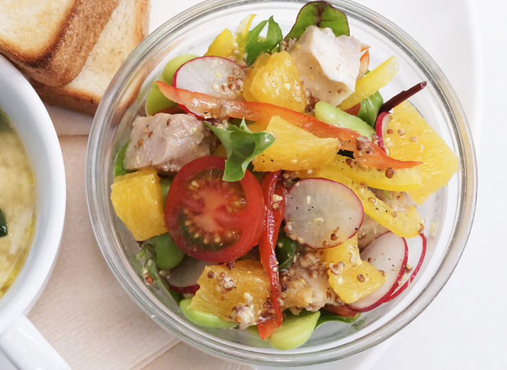 チキンとオレンジのマスタードサラダ