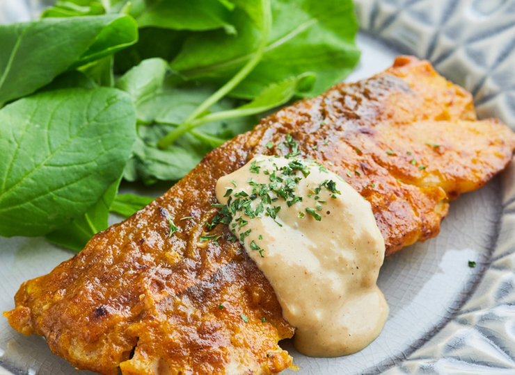 たらのムニエル カレーソース