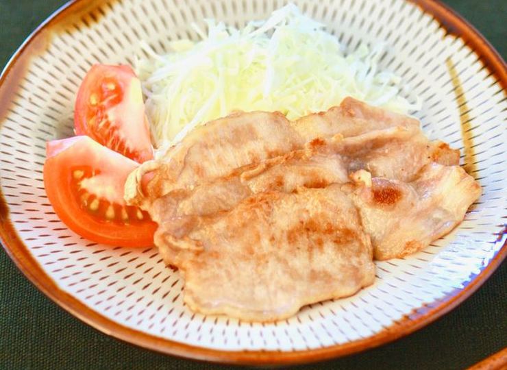 豚のわさび醤油焼き