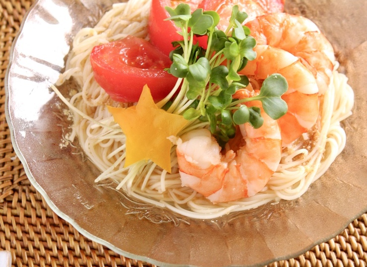 海老のピリ辛そうめん