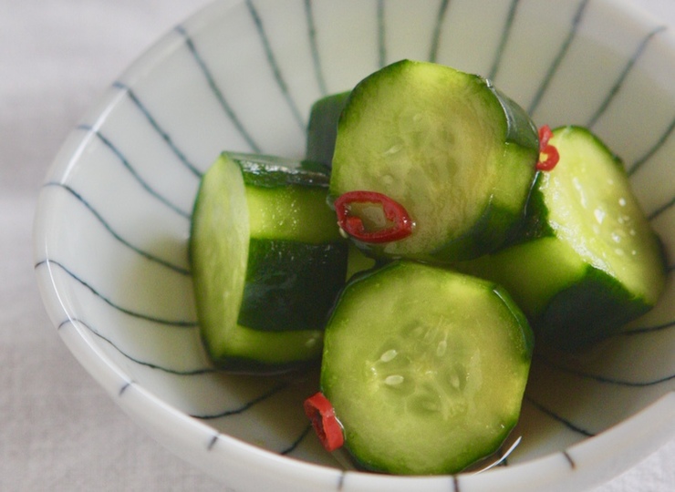 きゅうりの漬物 酢醤油味