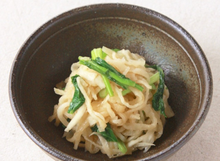 切り干し大根とかぶの葉の炒め煮