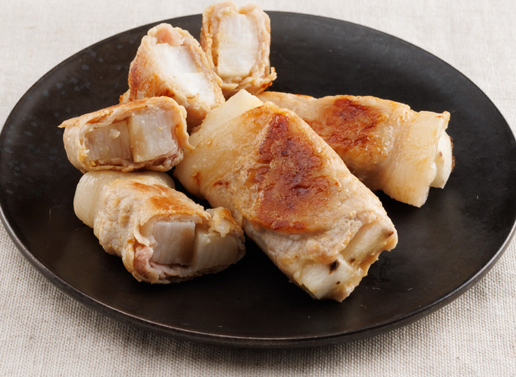 長芋のみそ肉巻き