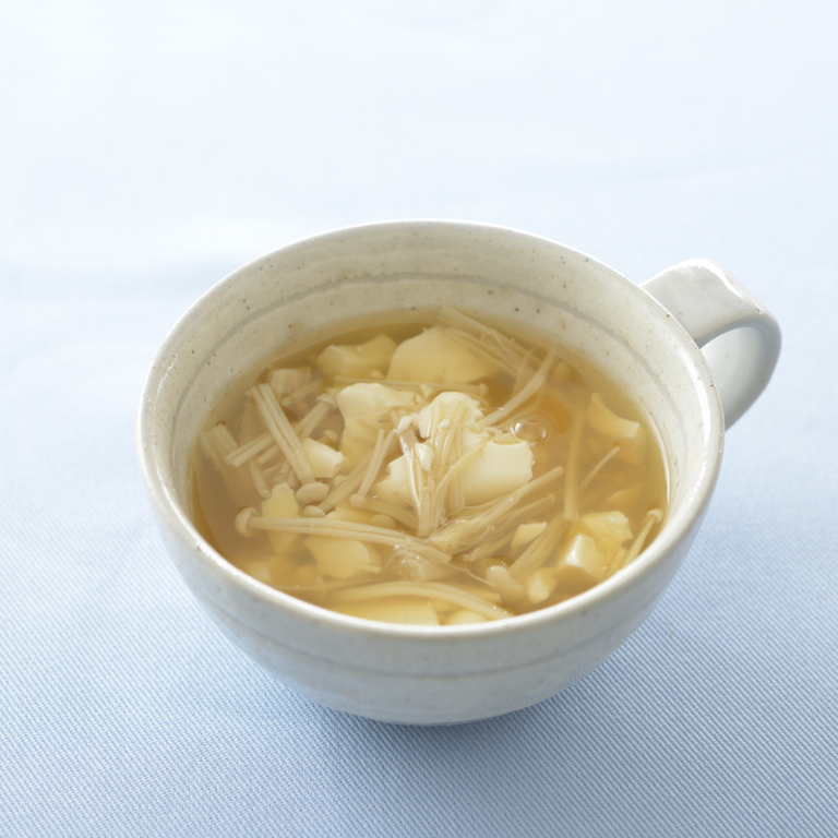 くずし豆腐の生姜スープ