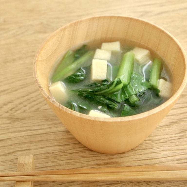 高野豆腐と小松菜の味噌汁 By Umemodoki 管理栄養士監修のレシピ検索 献立作成 おいしい健康 糖尿病