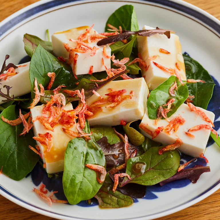 豆腐と桜えびのフレッシュサラダ