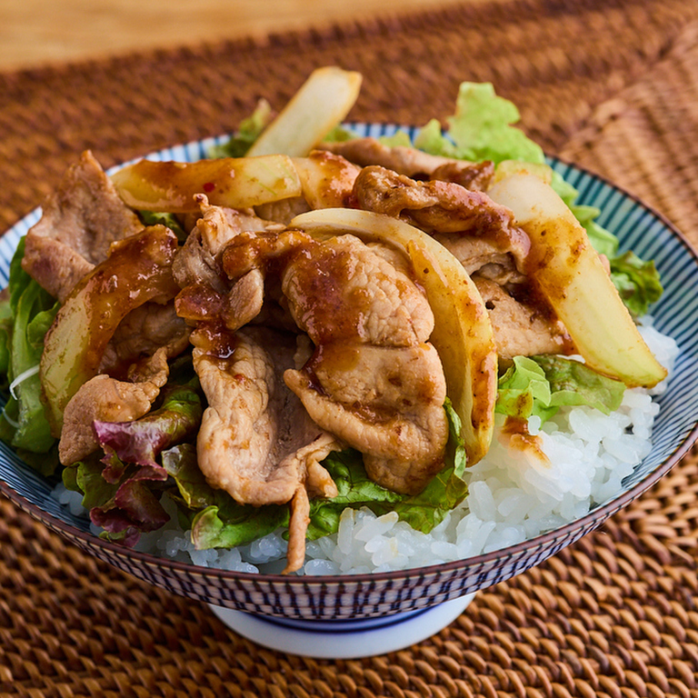 焼肉のたれで簡単　豚丼