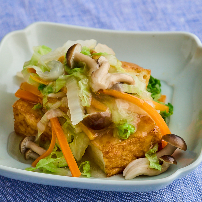 厚揚げの野菜あんかけ