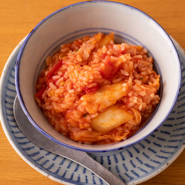 トマトのキムチ雑炊