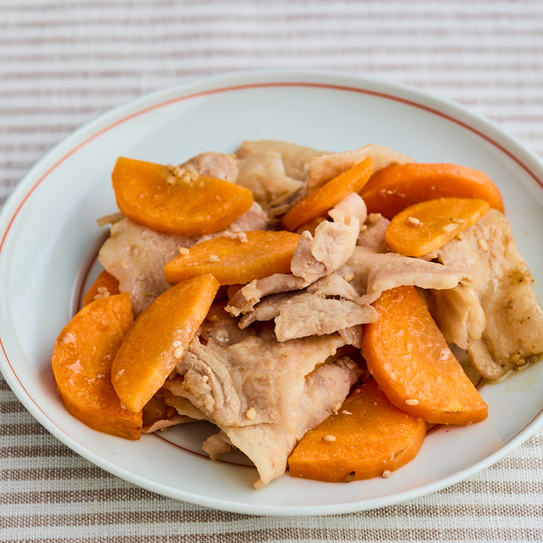 食材2つ!豚バラにんじん炒め