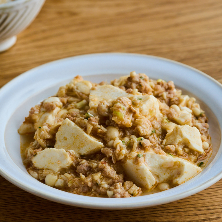 市販の素で 麻婆豆腐