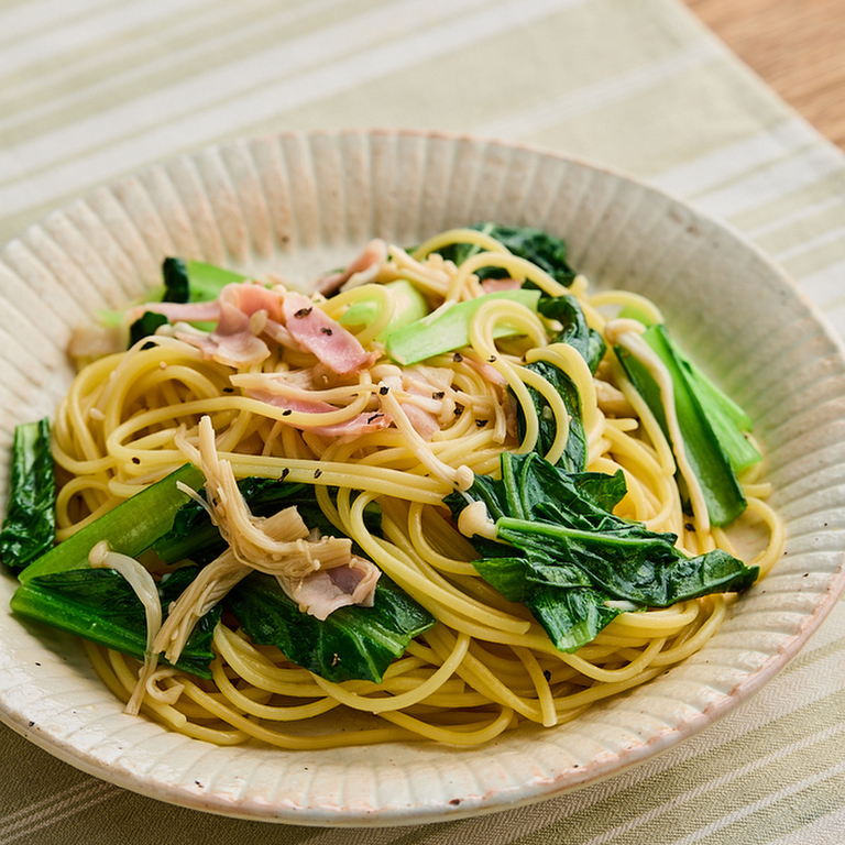 小松菜の和風パスタ