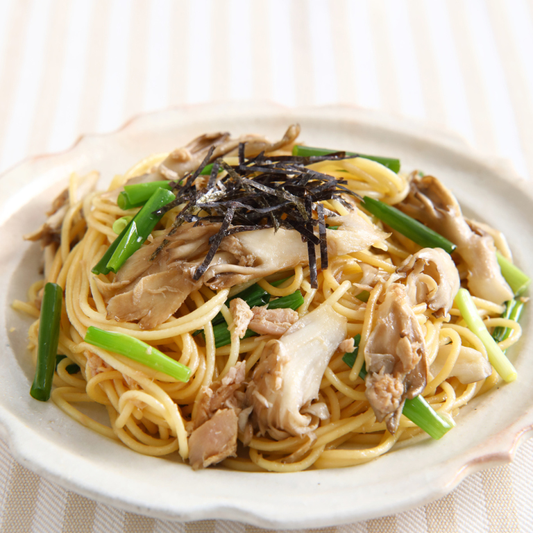 ツナときのこの和風パスタ